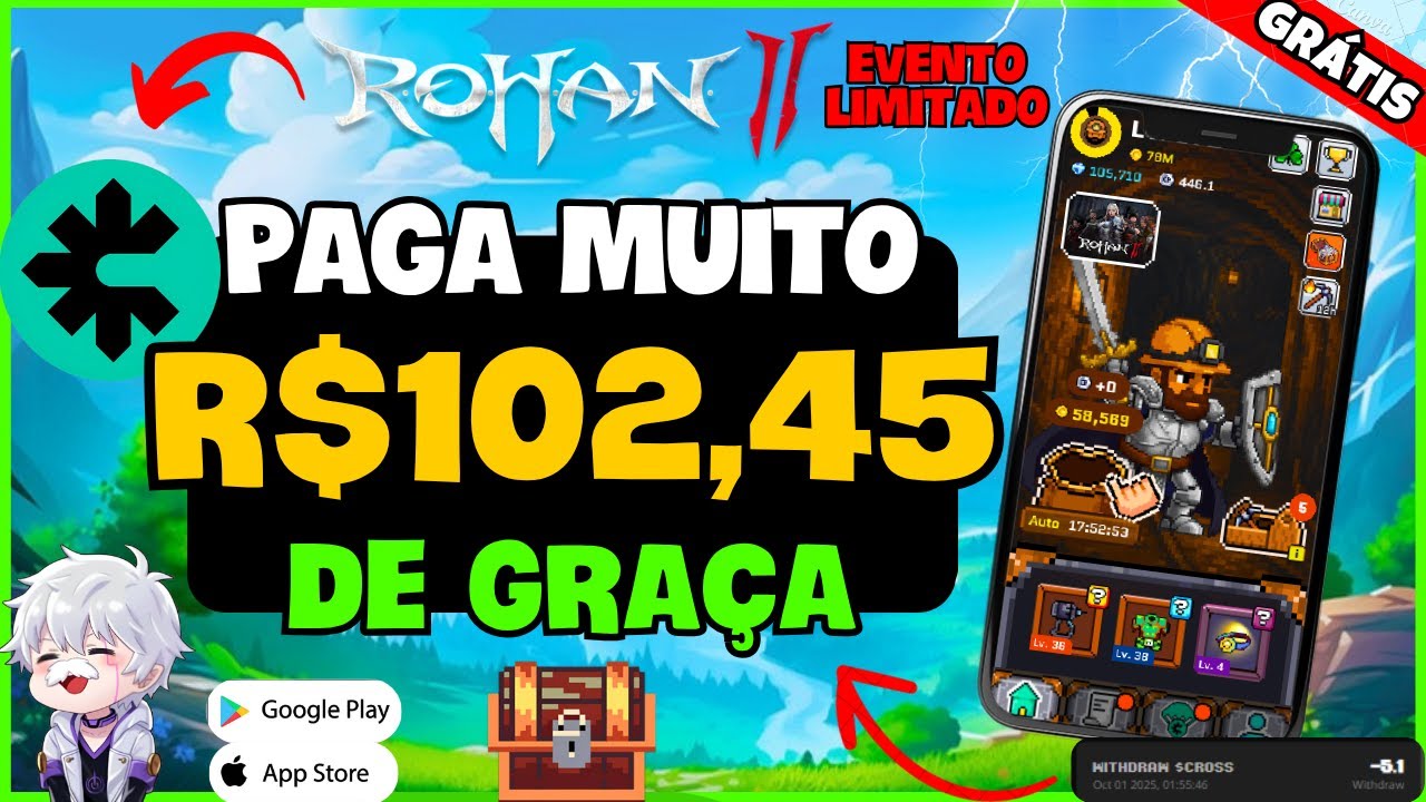 🔥 ROHAN 2 JOGO NFT GRÁTIS MOBILE MMORPG - NOVO EVENTO PAGANDO MUITO ! Como GANHAR no ROHAN 2