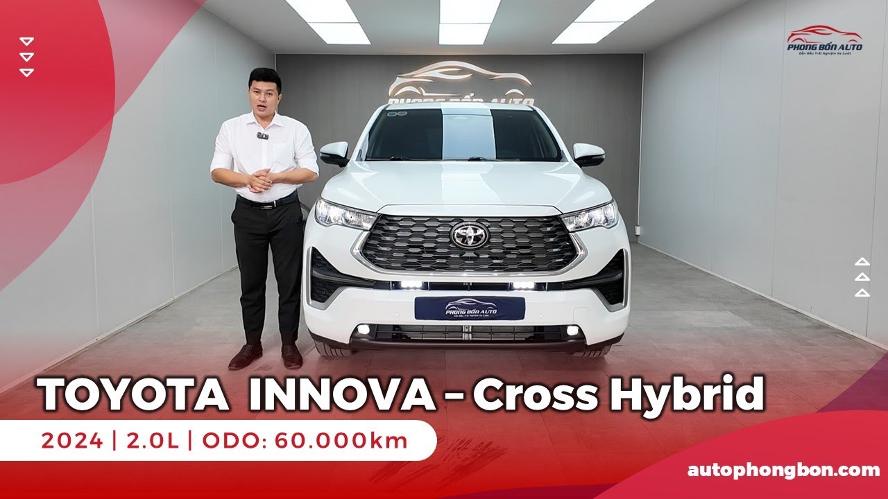 🔴TOYOTA INNOVA Cross Hybrid, sx 2024, động cơ 2.0L, máy xăng, số tự động, ODO: 60.000km💥