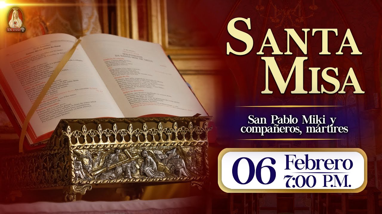 Santa Misa en Caballeros de la Virgen, 06 de febrero de 2026⚜️ 7:00 p.m