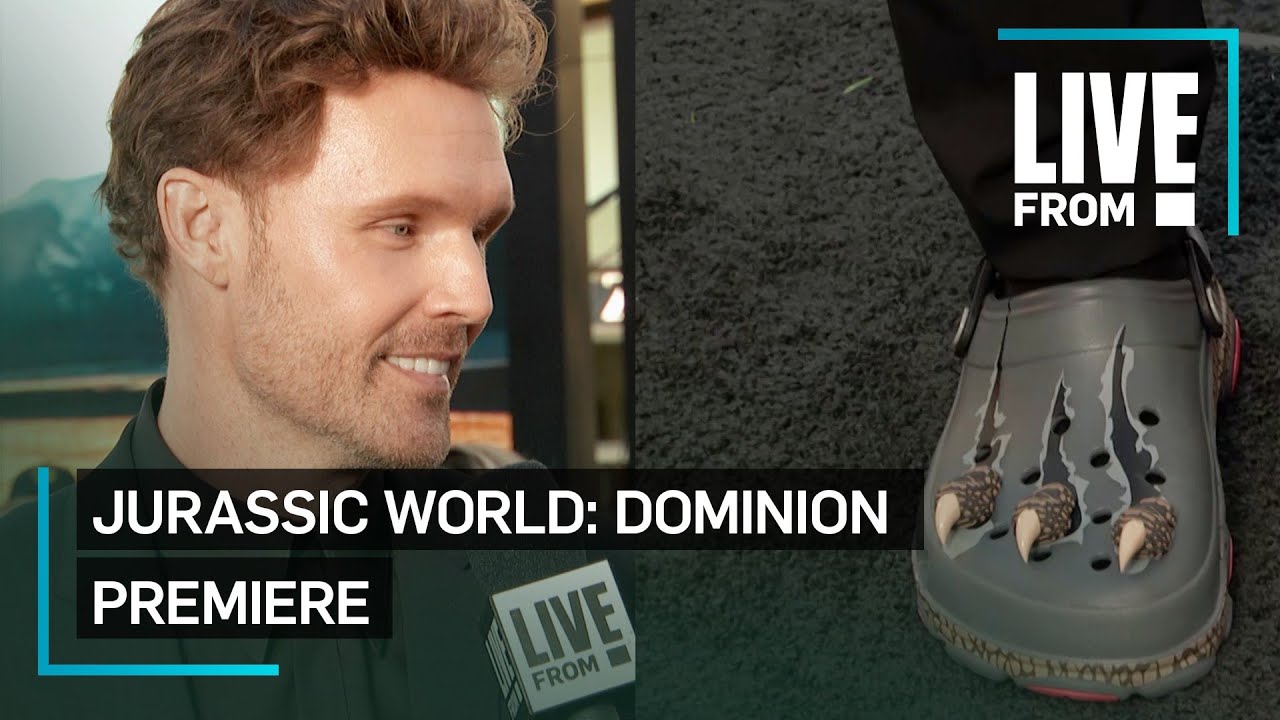 Scott Haze Debuts Dino-Themed Shoes at Jurassic World Premiere | E! Red Carpet & Award Shows