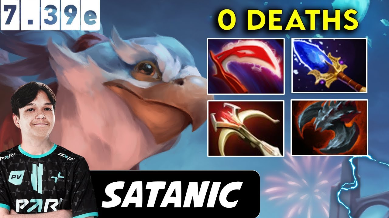 Satanic Kez Safelane Ultra Carry 0 Deaths - Dota 2 Pro player Full Gameplay