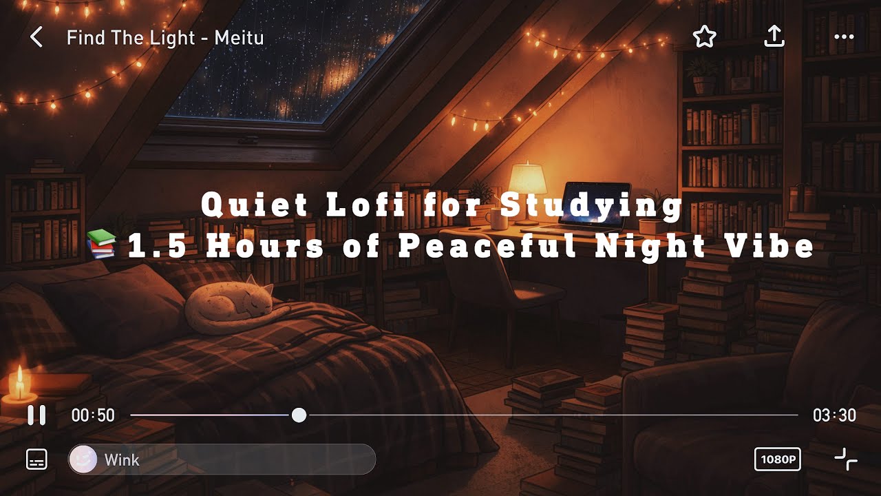 Quiet Lofi for Studying 📖 1.5 Hours of Peaceful Night Vibes