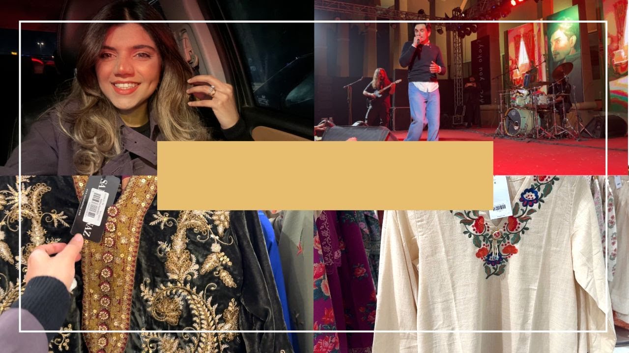 SANA SAFINAZ VELVET COLLECTION, UMRAH WAPISI KAY GIFTS+ UZAIR JASWAL PRIVATE CONCERT - Vlog