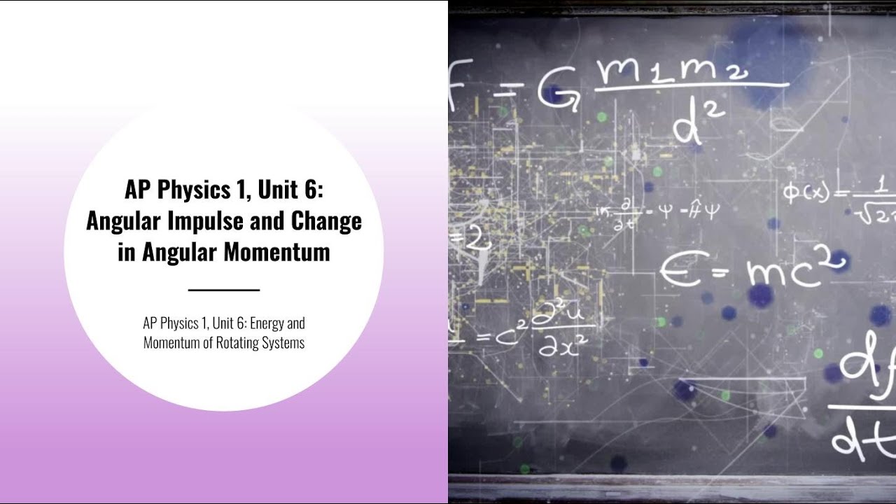 AP Physics 1, Модуль 6: Угловой импульс и изменение углового момента