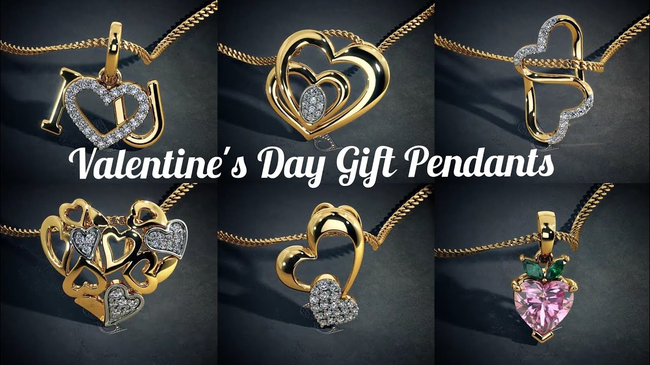 Gold Pendants best valentines day gift