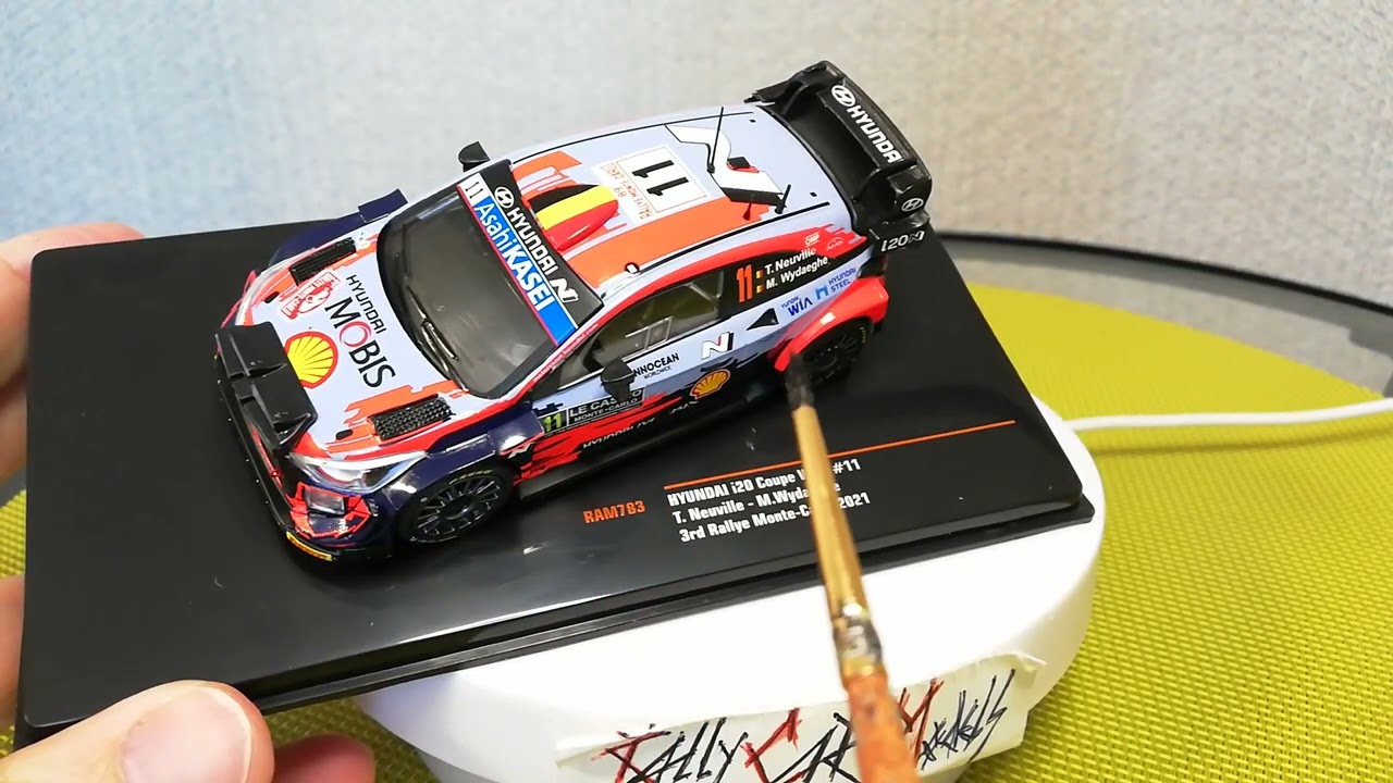 Hyundai i20 Coupe WRC Rally Monte-Carlo 2021 Neuville Thierry Wydaeghe Martijn 1/43 IXO Car Models