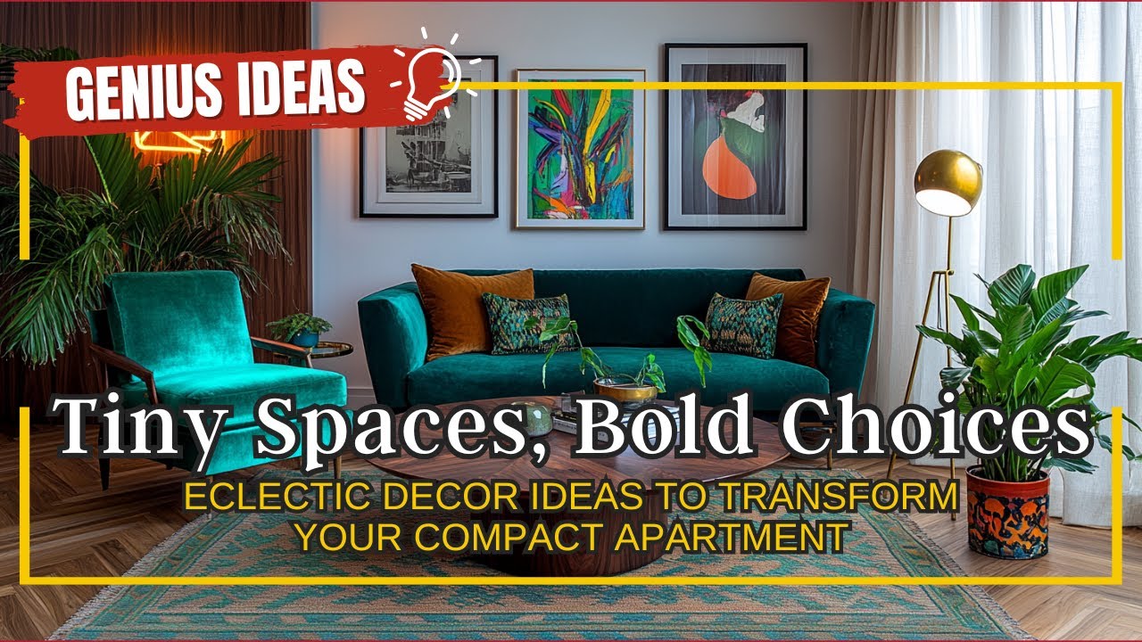 Tiny Spaces, Bold Choices, Eclectic Decor Ideas to Transform Your Compact Apartment