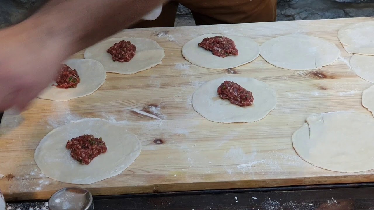 Khinkali. Gruusia Hinkalid. Gruusia toit