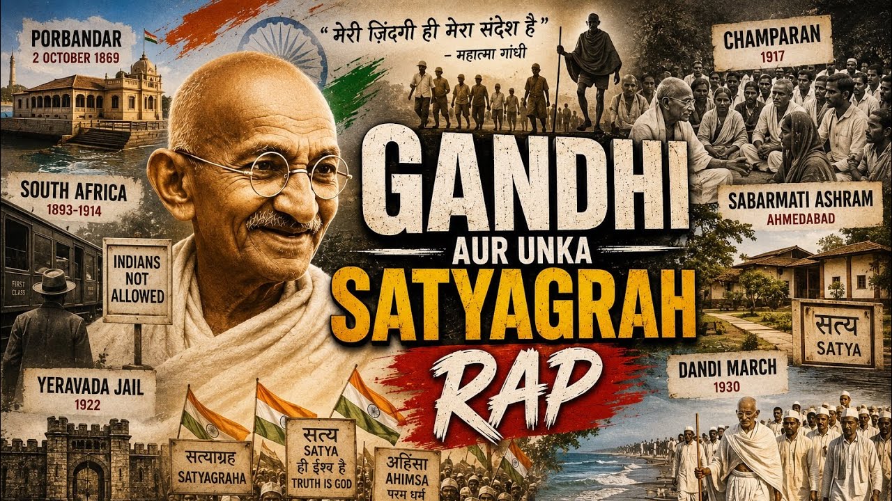 Gandhi ji- modern Indian History Rap