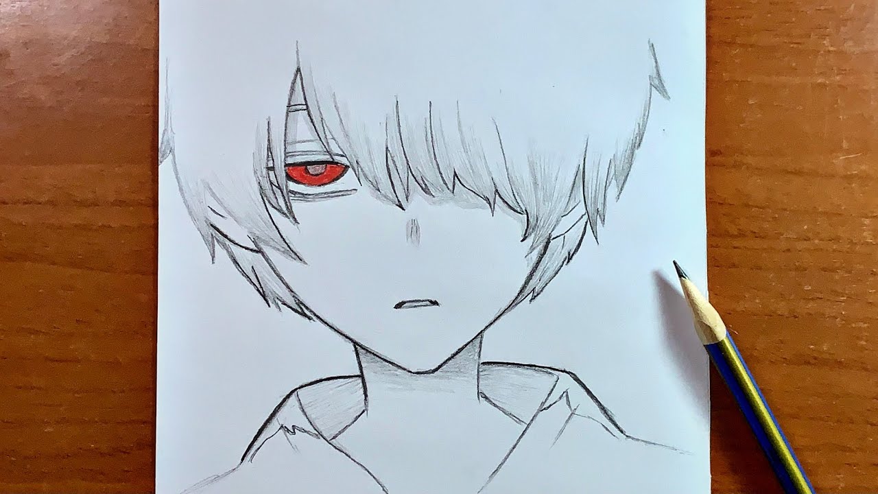 رسم انمي سهل | تعلم رسم ولد انمي بسهولة وبطريقة احترافية
