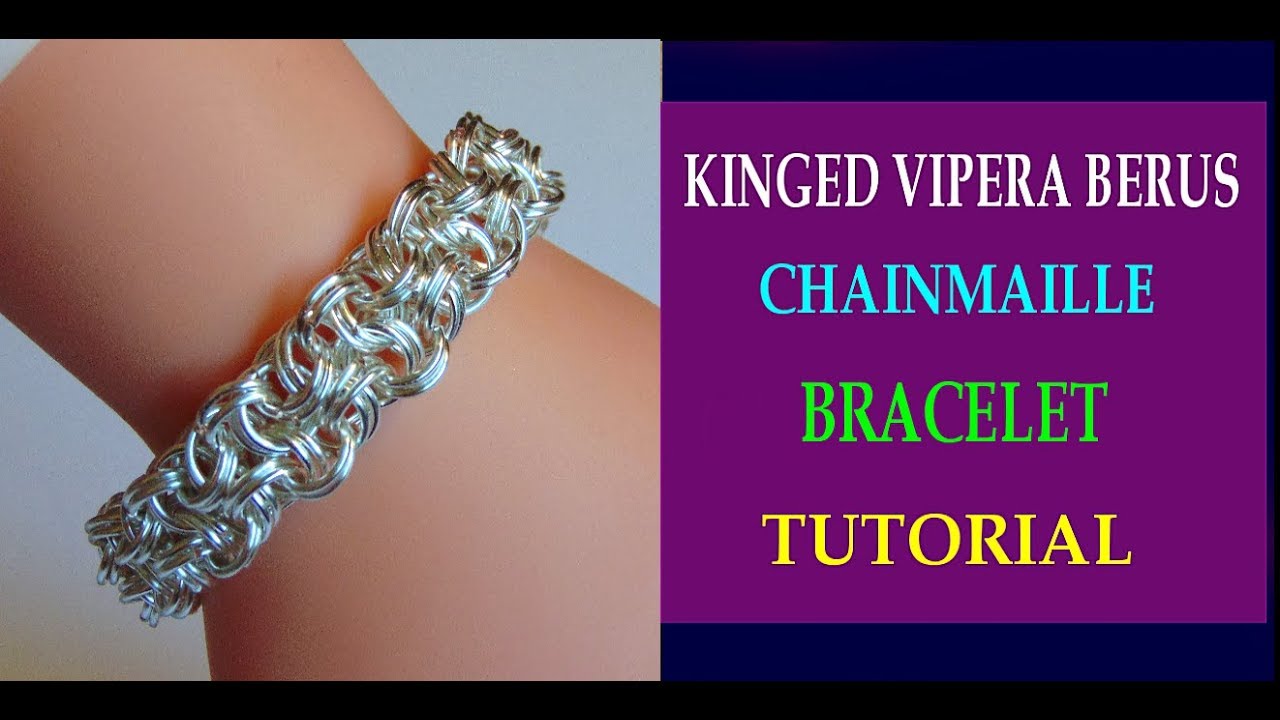 KINGED VIPERA BERUS CHAINMAILLE BRACELET TUTORIAL