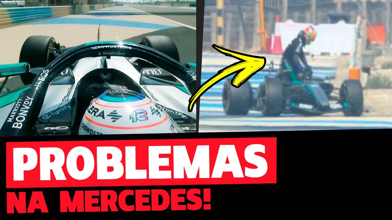 🚨URGENTE: MERCEDES QUEBRA NA PISTA E CAUSA BANDEIRA VERMELHA NO BAHREIN | FÓRMULA 1 | GP EM CASA+