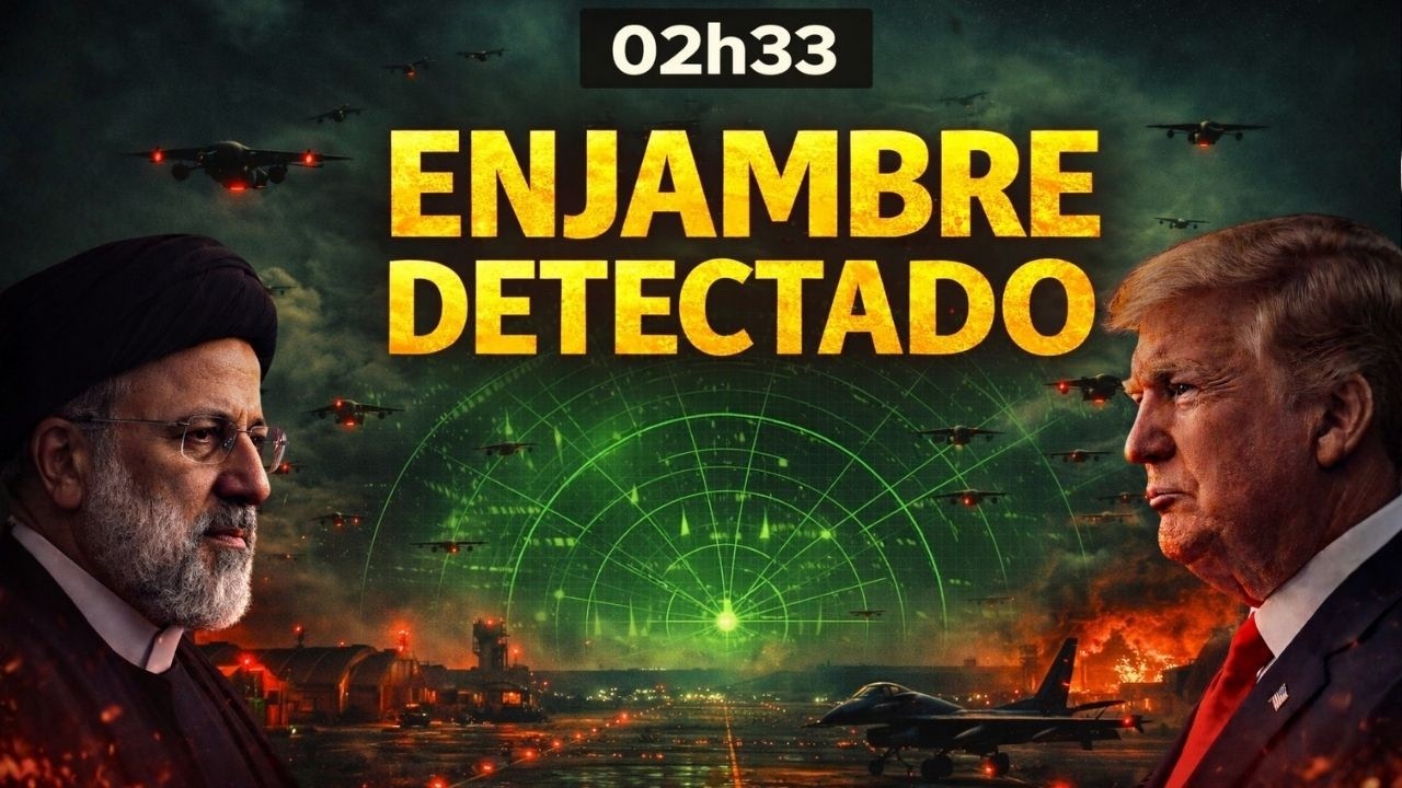 02h33 &mdash; Enjambre de Drones Detectado a 70 km de Base Aliada | Defensa A&eacute;rea en Alerta