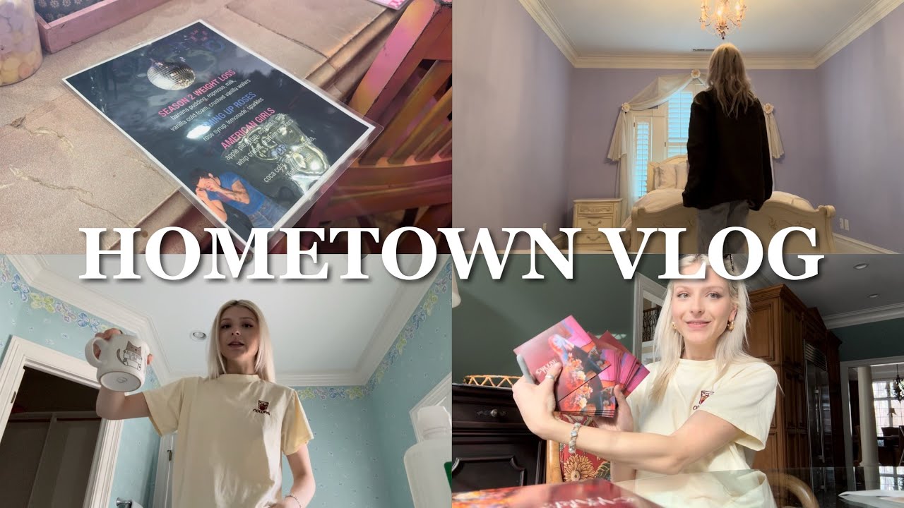 hometown vlog: saying goodbye to my childhood home, handwritten notes, coffee, chatting