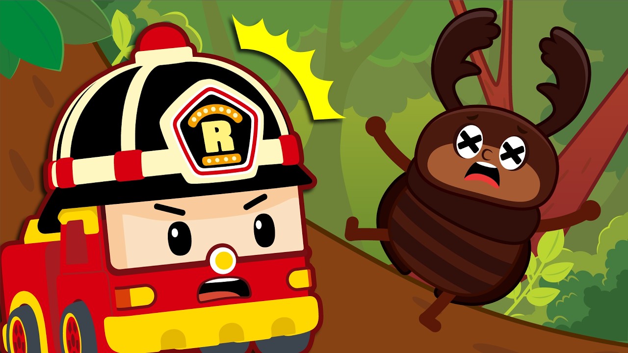 クワガタがはさまった！│ポリーバグレスキーチーム│ポリー ゲーム│パズルゲーム│めいろあそび│ロボカーポリー テレビ