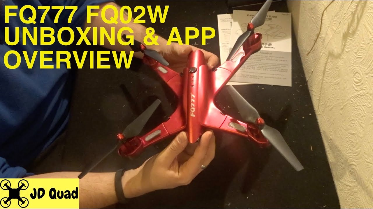 FQ777 FQ02W Drone Unboxing, Assembly & App Overview Video