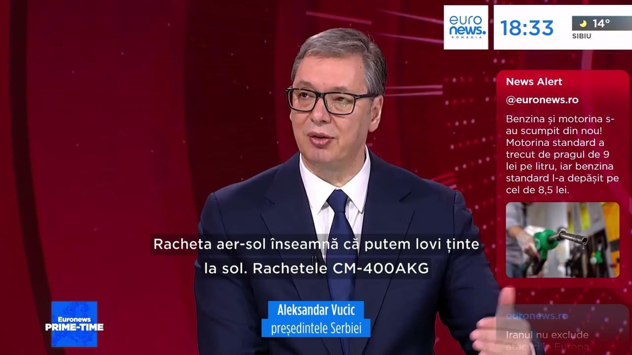 Serbia crede că va fi atacată, cumpără rachete hipersonice din China