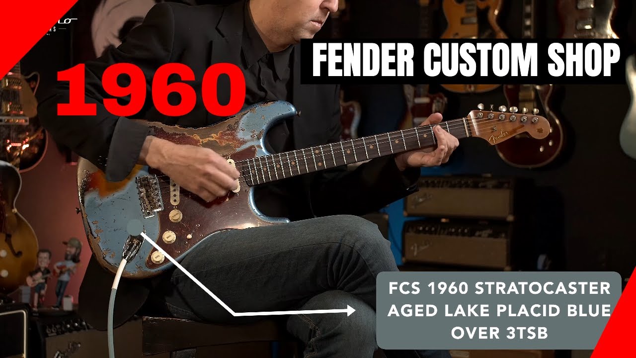 Fender Custom Shop 1960 Stratocaster In Aged Lake Placid Blue Over 3TSB