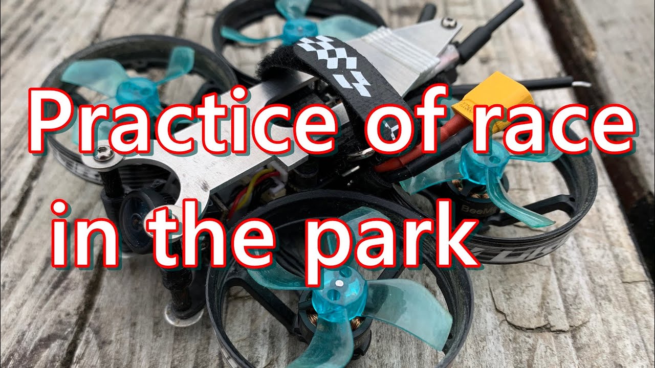 Practice of race in the park(U199 DRONE)