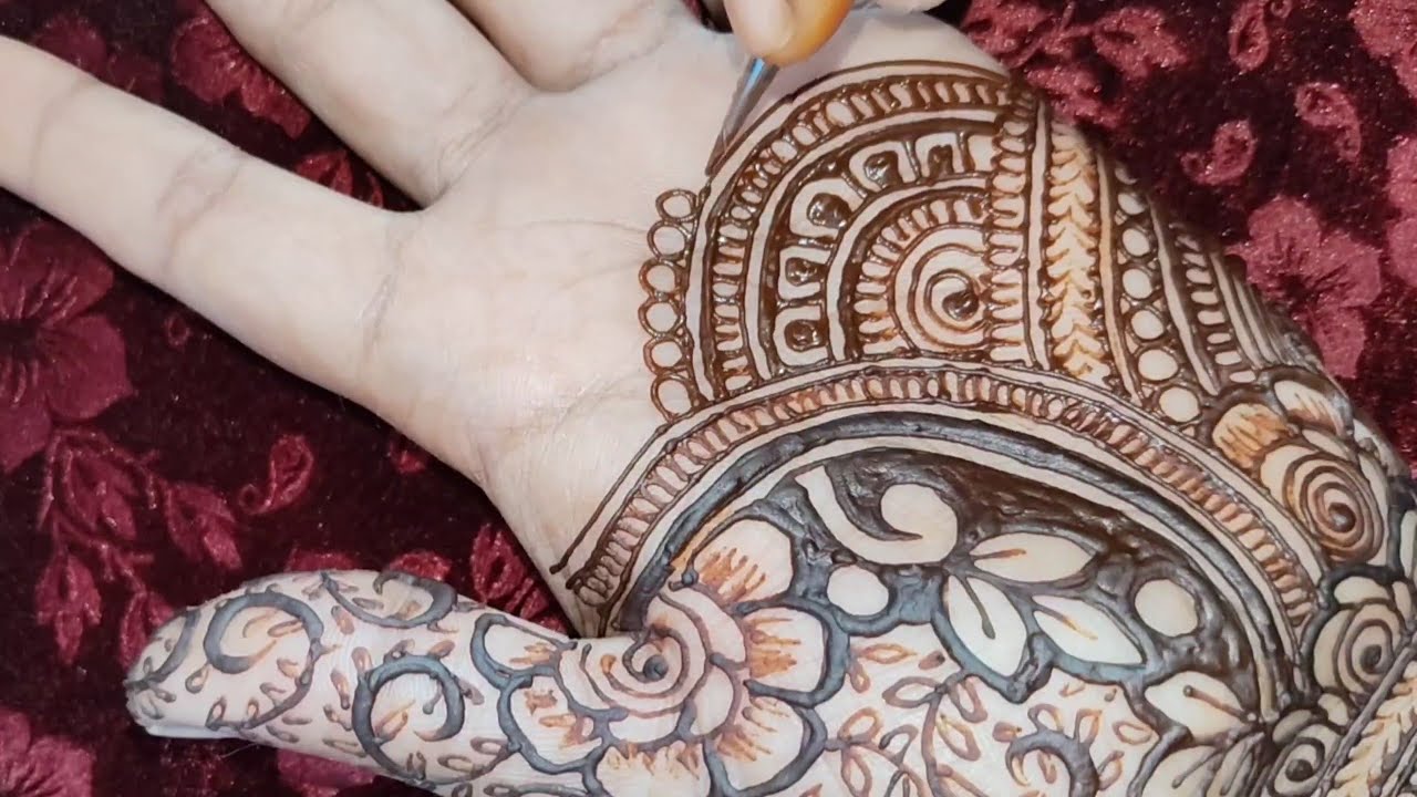 Arabic Easy Dulhan Mehndi design front hand |mehndi design New |Simple mehndi design | bridal mehndi