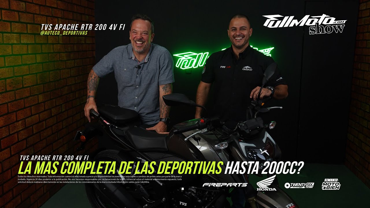 TVS APACHE 200 4V FI - La moto de 200cc mejor equipada del mercado / FullmotoShow