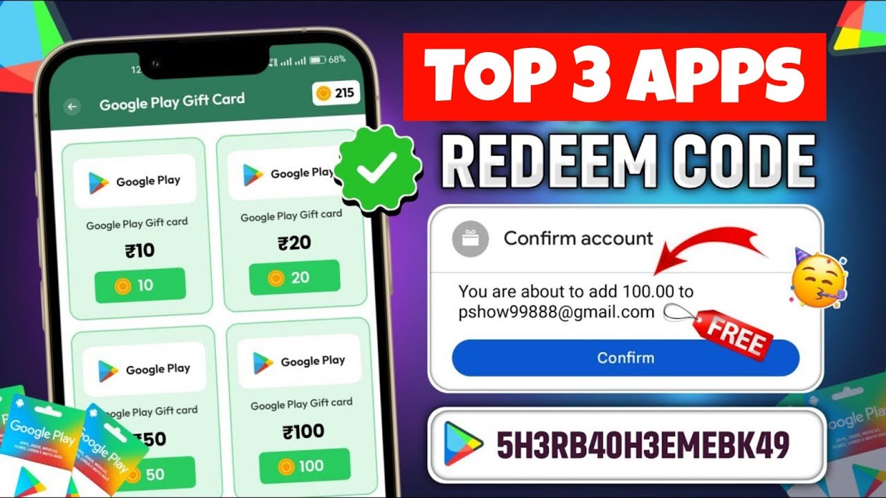 Free Redeem Code | How To Get Free Redeem Code For Playstore | Free Google Play Gift Card 2026 🔥