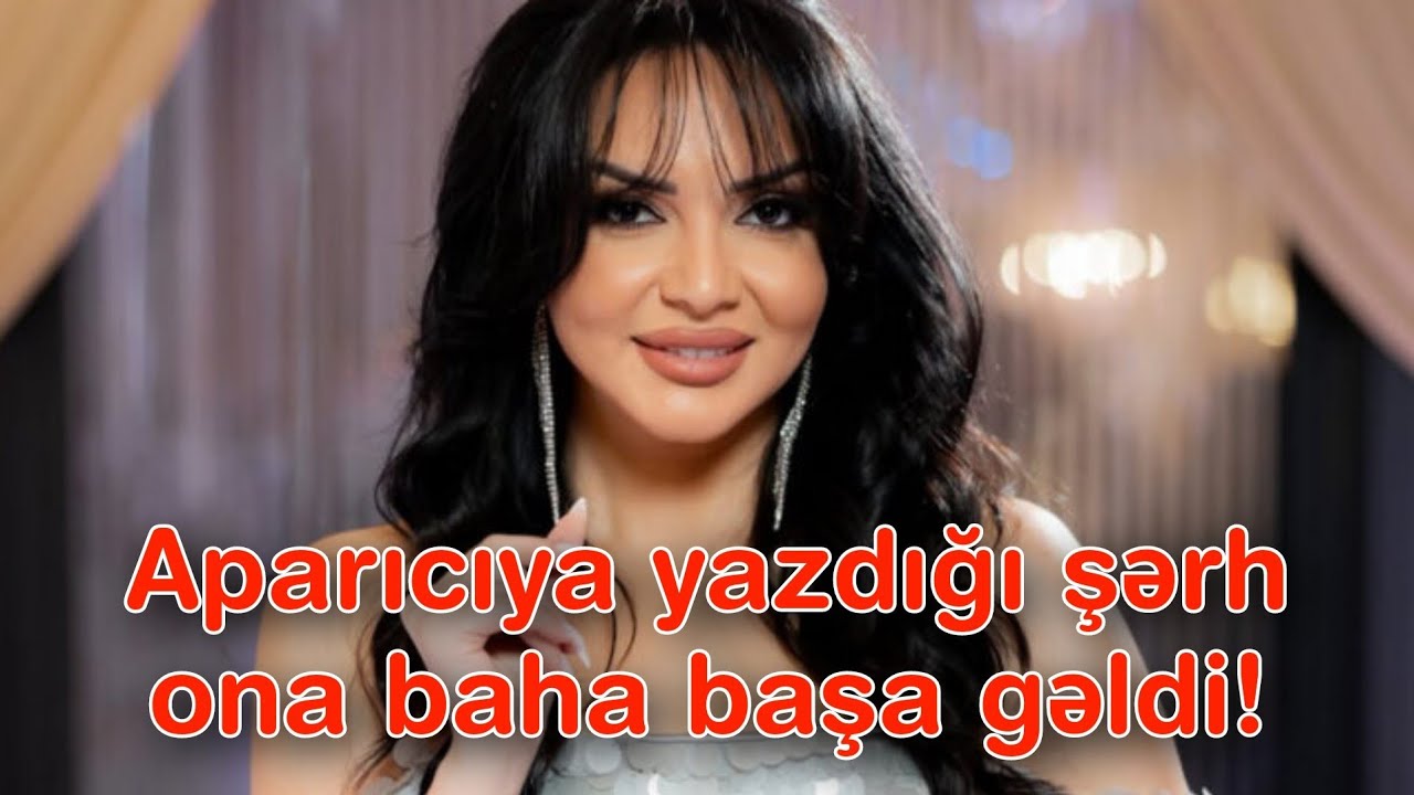 Aparıcıya yazdığı şərh ona baha başa gəldi