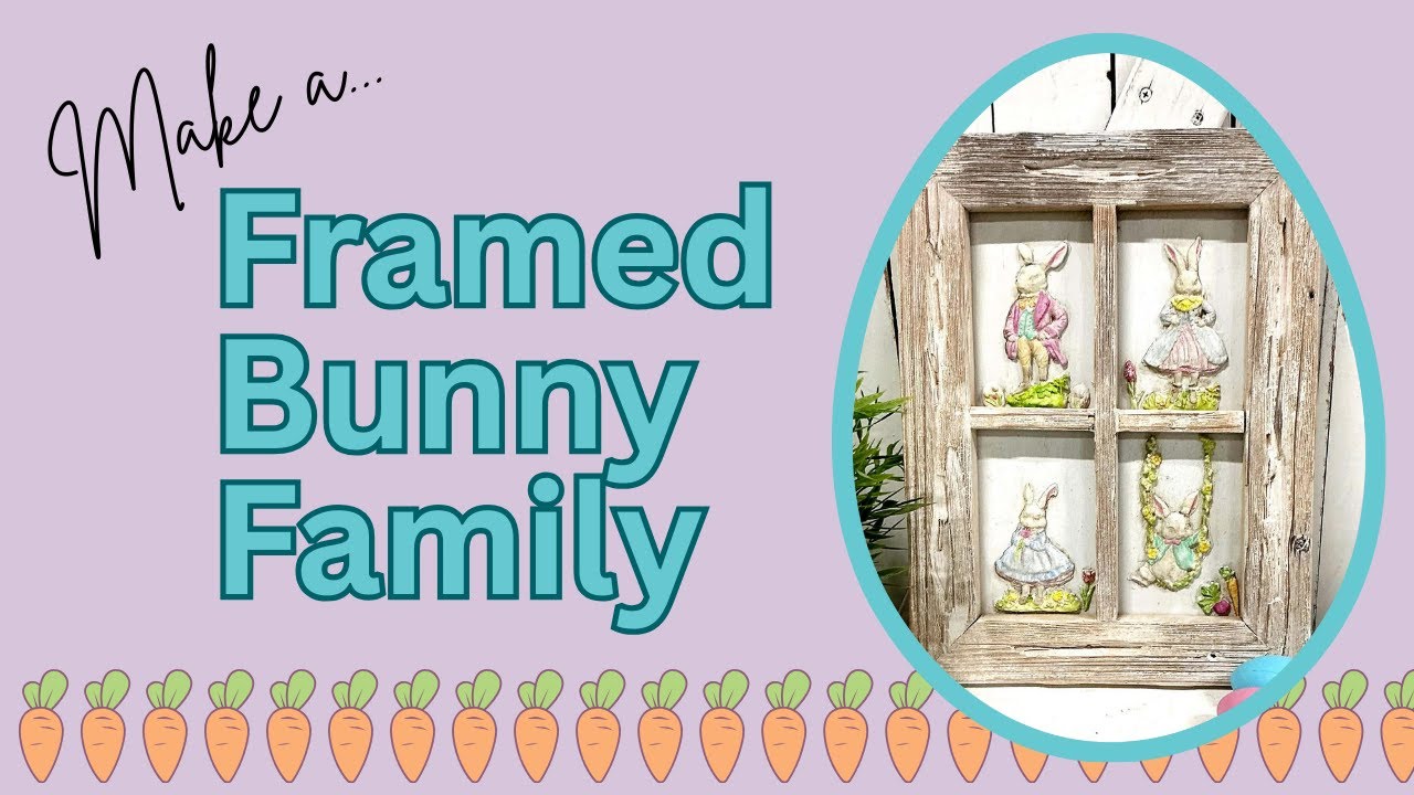 Framed Bunny Family