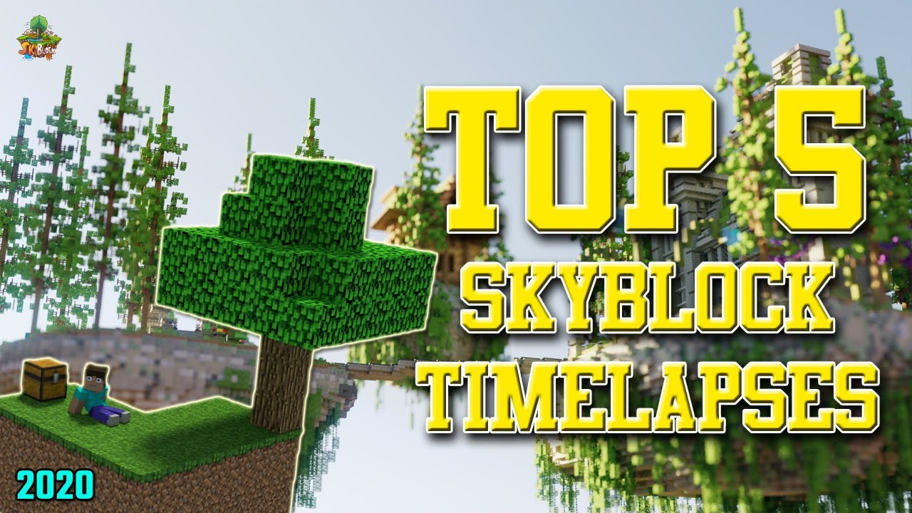 ✔ Minecraft: Top 5 Minecraft Skyblock Timelapses! (2022)