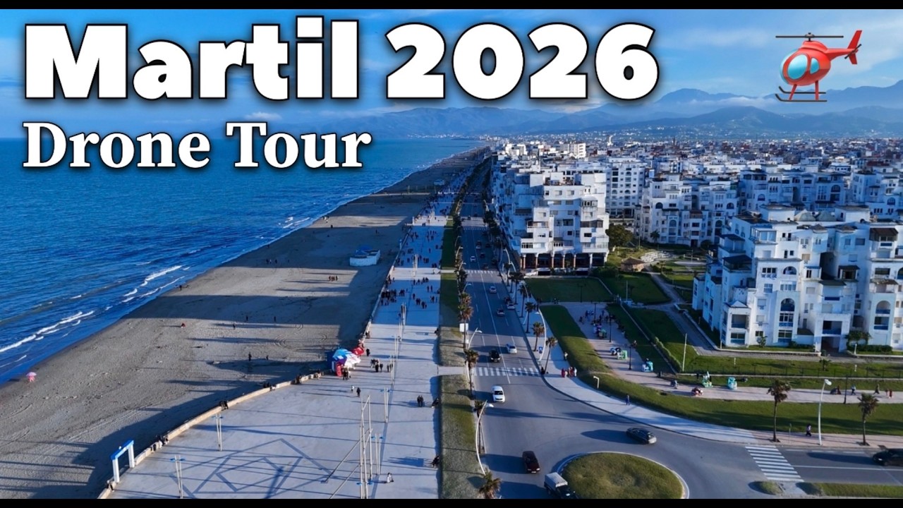 Morocco from Above: Martil & Cabo Negro Drone Tour مرتيل من السماء