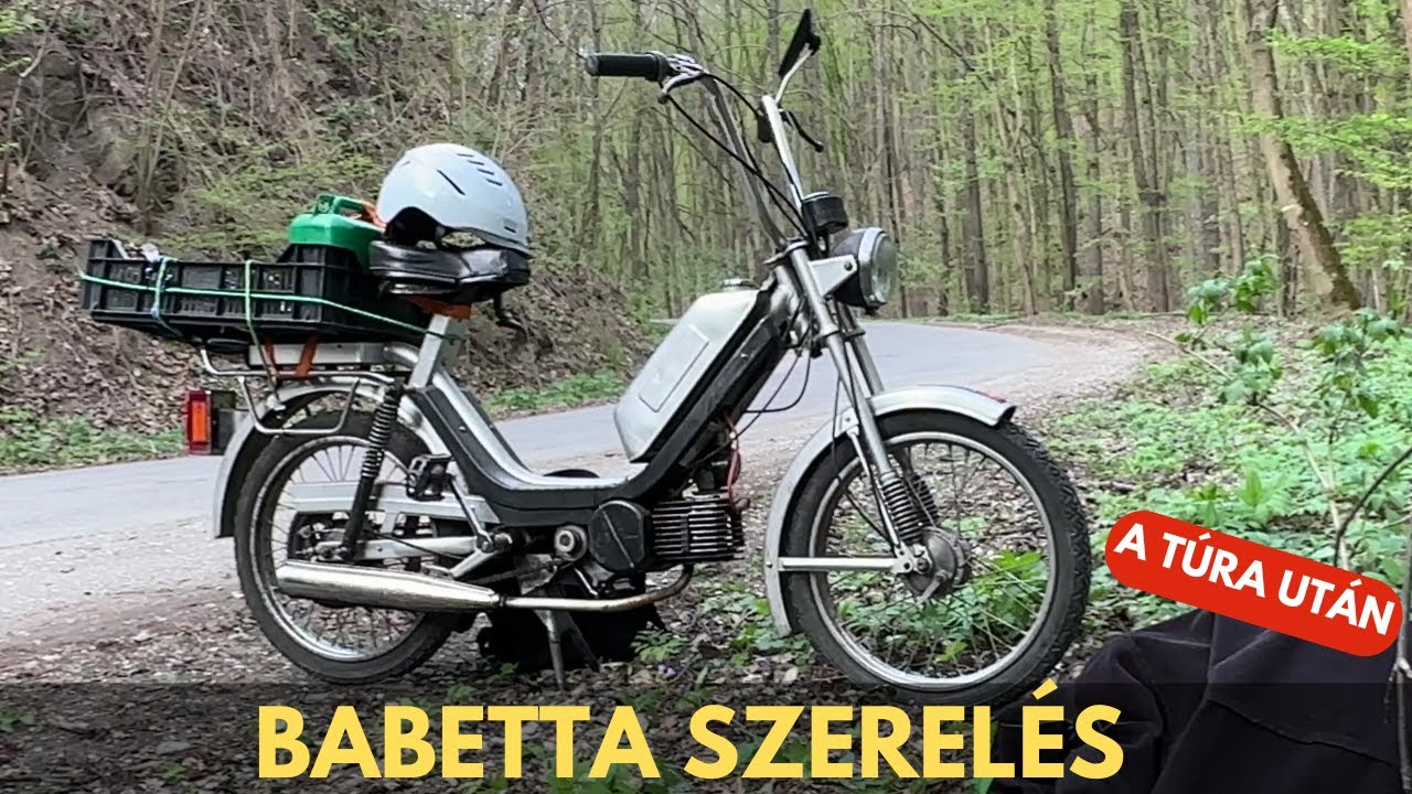 BABETTA SZERELÉS a NAGY-MOTOROS TÚRA UTÁN, GERIVEL