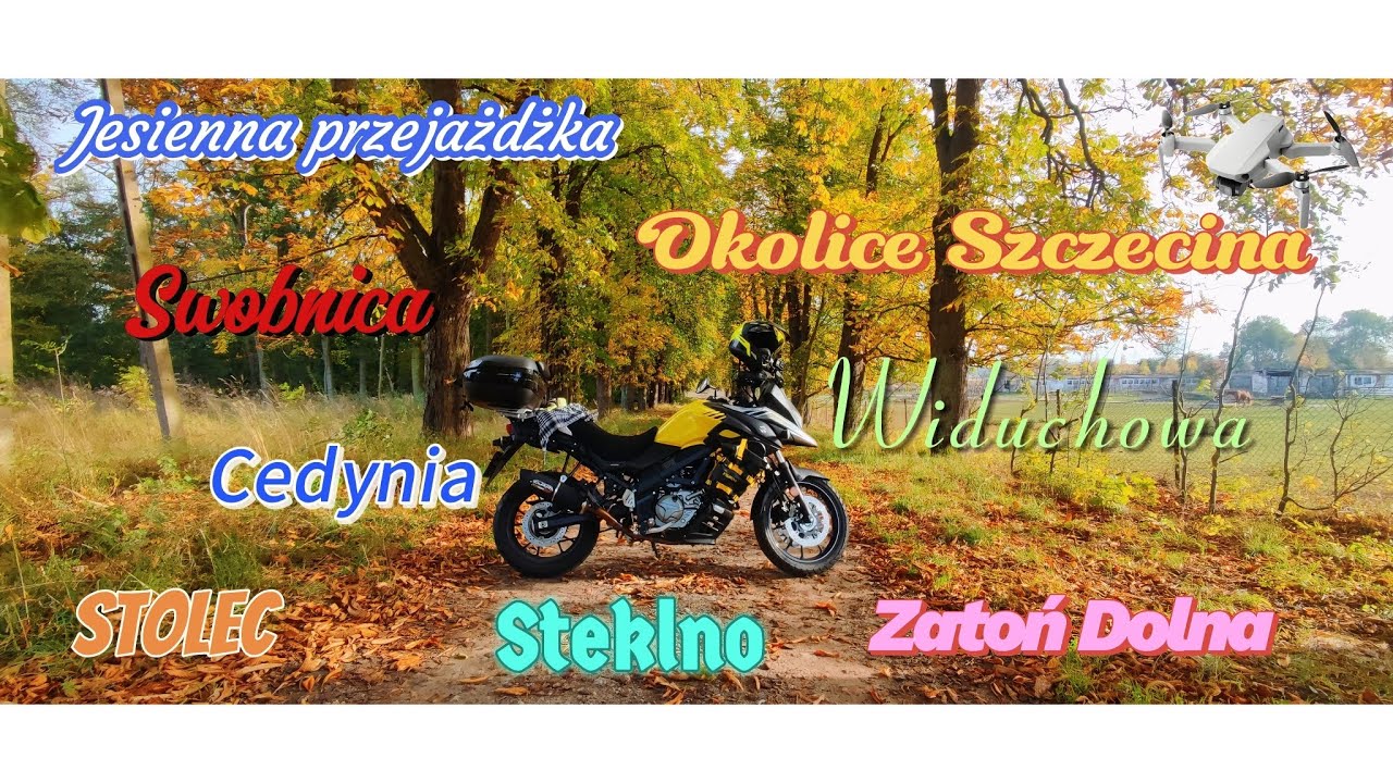 Suzuki V-Strom 650 Jesienny wypad motocyklem w okolicach Szczecina|zachodniopomorskie|2024|