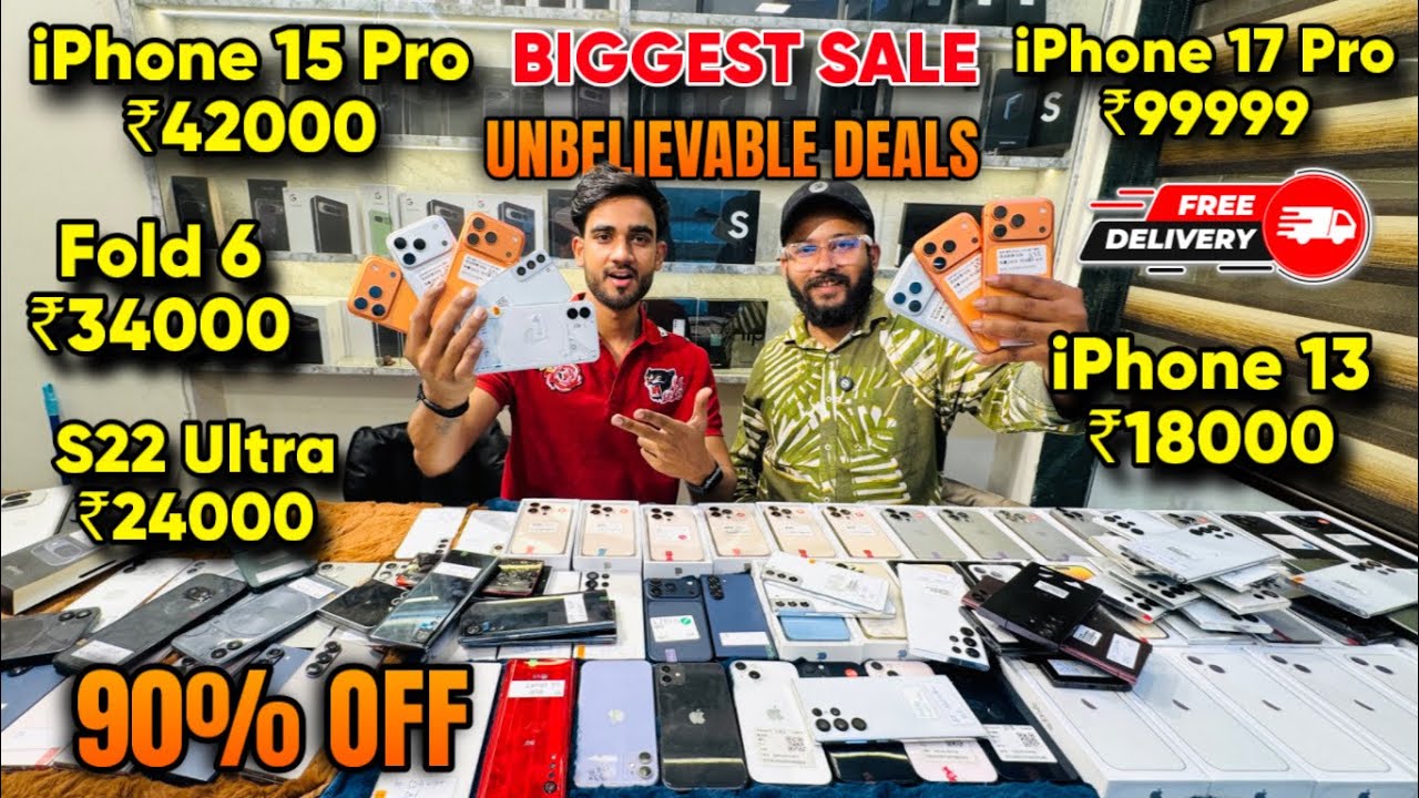Biggest iPhone Sale Ever 🔥| Cheapest iPhone Market  | Second Hand Mobile  iPhone 17 iphone16 Pro 