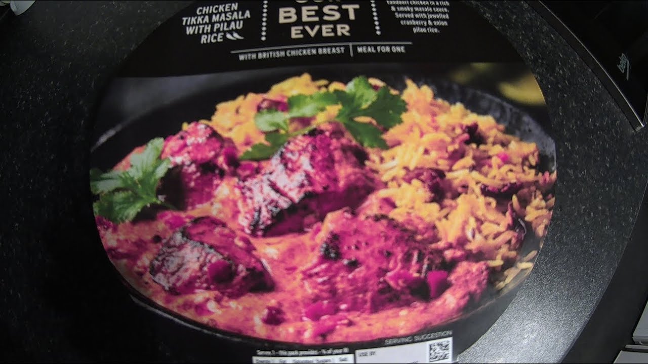 Marks and spencer's chicken tikka masala with pilau rice, and it was spot on chicken was massive 👌 