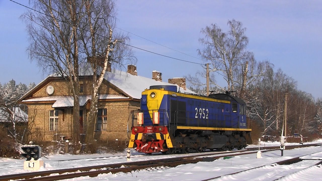 Тепловозы 2М62М-0569 и ТЭМ2-2952 / Diesel locomotives 2M62M-0569 and TEM2-2952