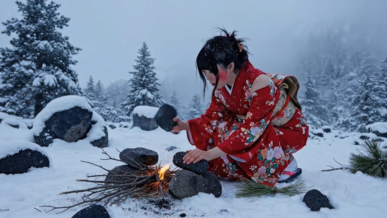 パート2：雪の森で一人生き残る少女 l 誰も来ない夜 ― 雪の森で一人、住処を作る