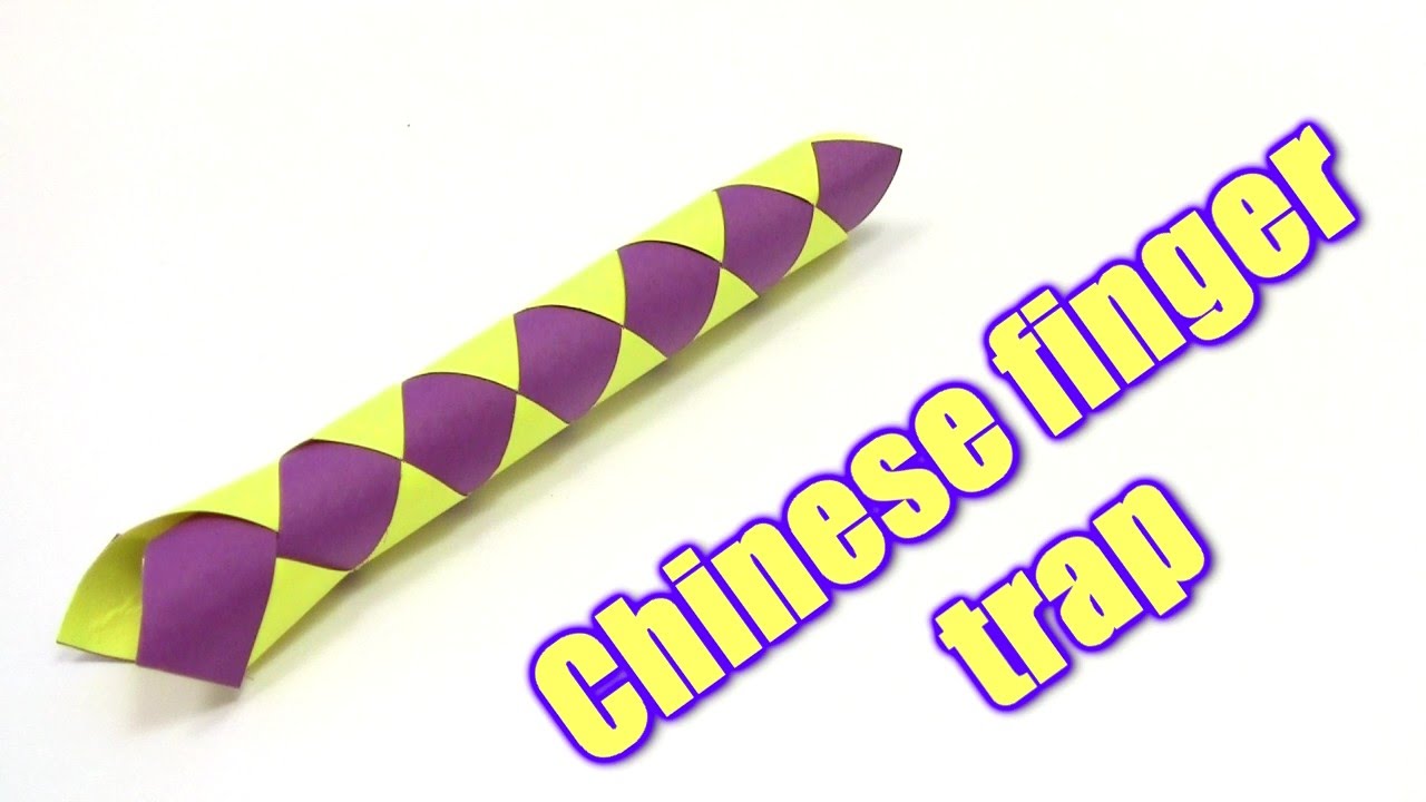 How to Make paper Chinese finger trap - Easy Origami tutorial