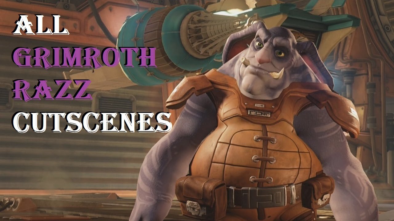 Ratchet & Clank 2016 - ALL GRIMROTH RAZZ Character Cutscenes (Travis Willingham)