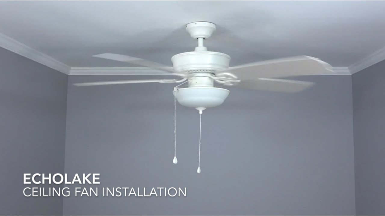 How to Install the Harbor Breeze 52 in. Echolake Ceiling Fan