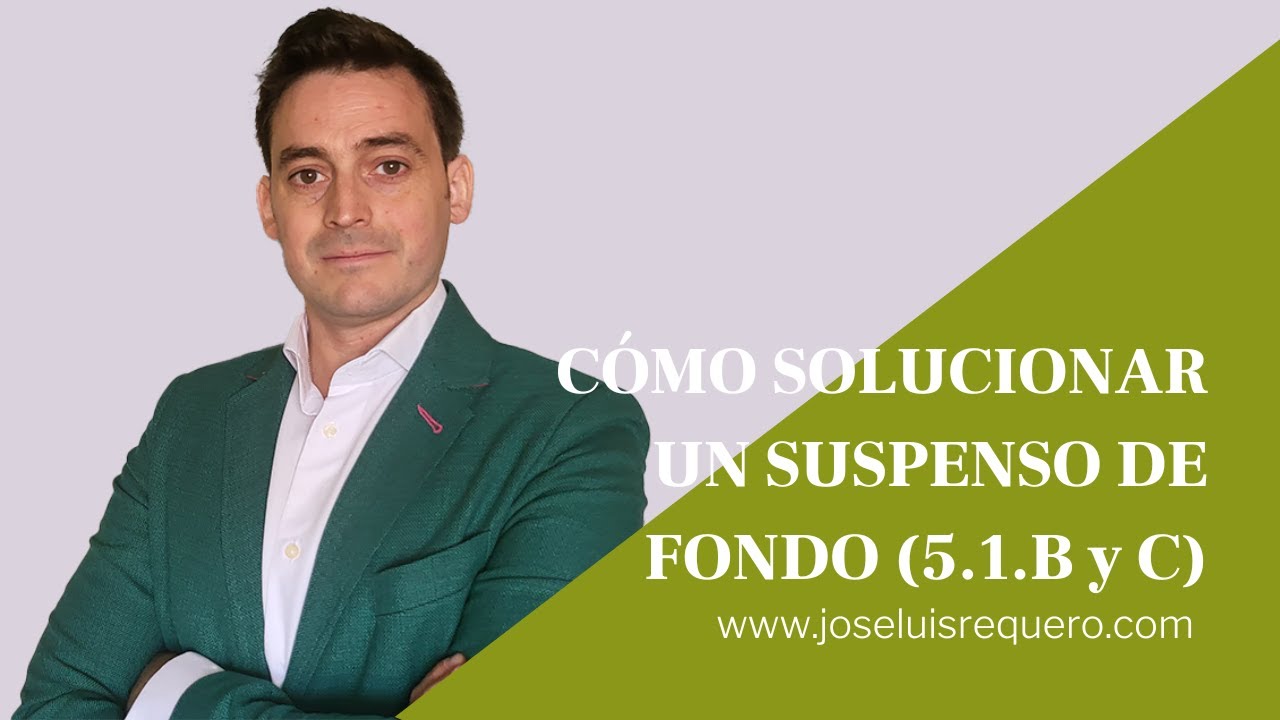 Cómo SOLUCIONAR un SUSPENSO DE FONDO de la OEPM (artículo 5.1.b y c)