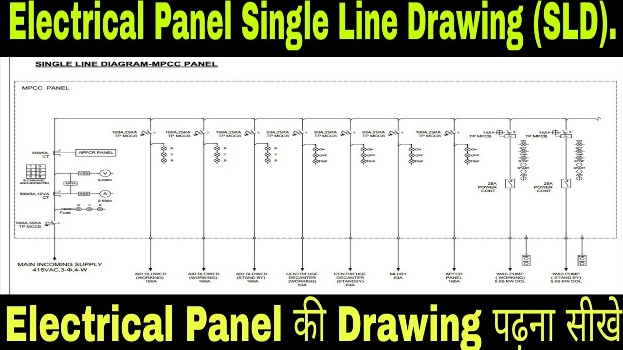 Electrical Panel Single Line Diagram | How to Read Electrical Duniya | Industry Single Line Diagram.