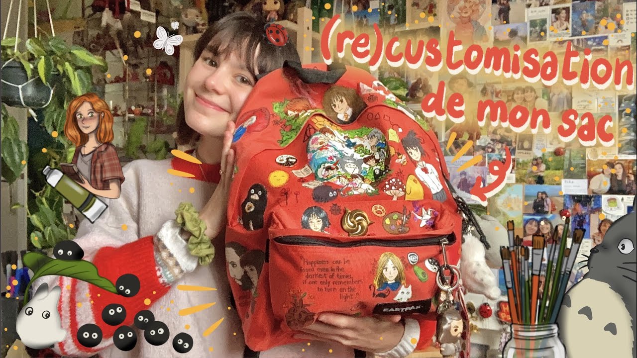 je (re)customise mon sac 🎒🎨✨