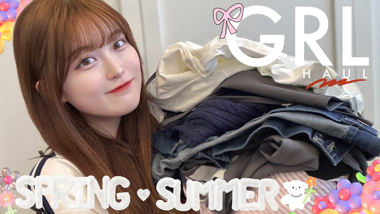 【GRL】👒春の新作グレイル可愛いすぎ購入品紹介🌼🤍【HAUL】