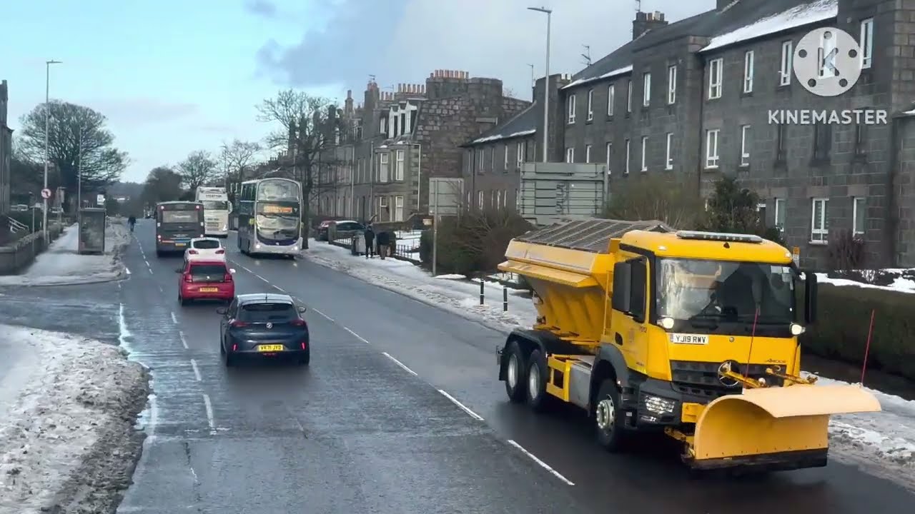 From Union Street To Bridge of Don || Aberdeen || Snow January || Scotland 