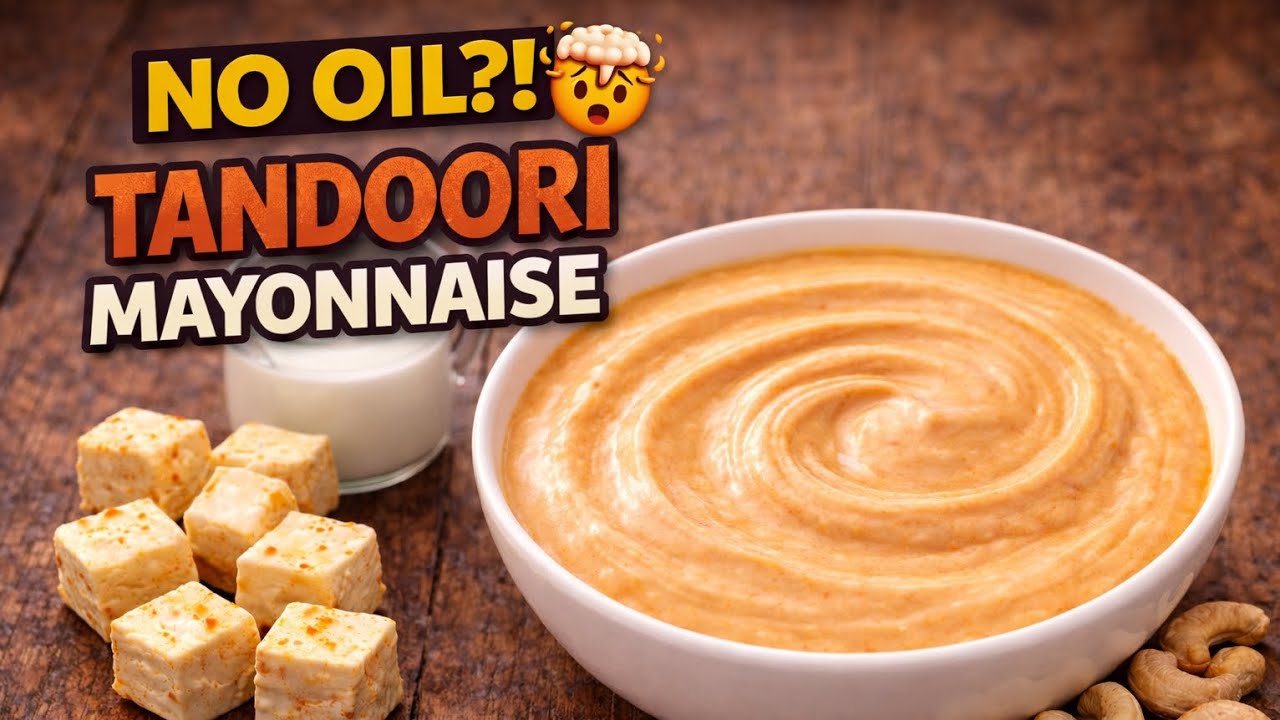 Oil Free Tandoori Mayo at Home | Quick & Creamy#tandoorimayo#nooilrecipe #healthydip#homemaderecipes