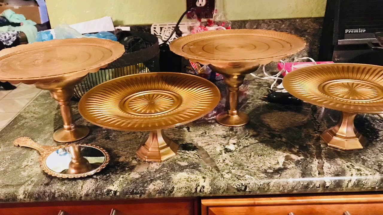 DIY Dollar Tree Cake Stands