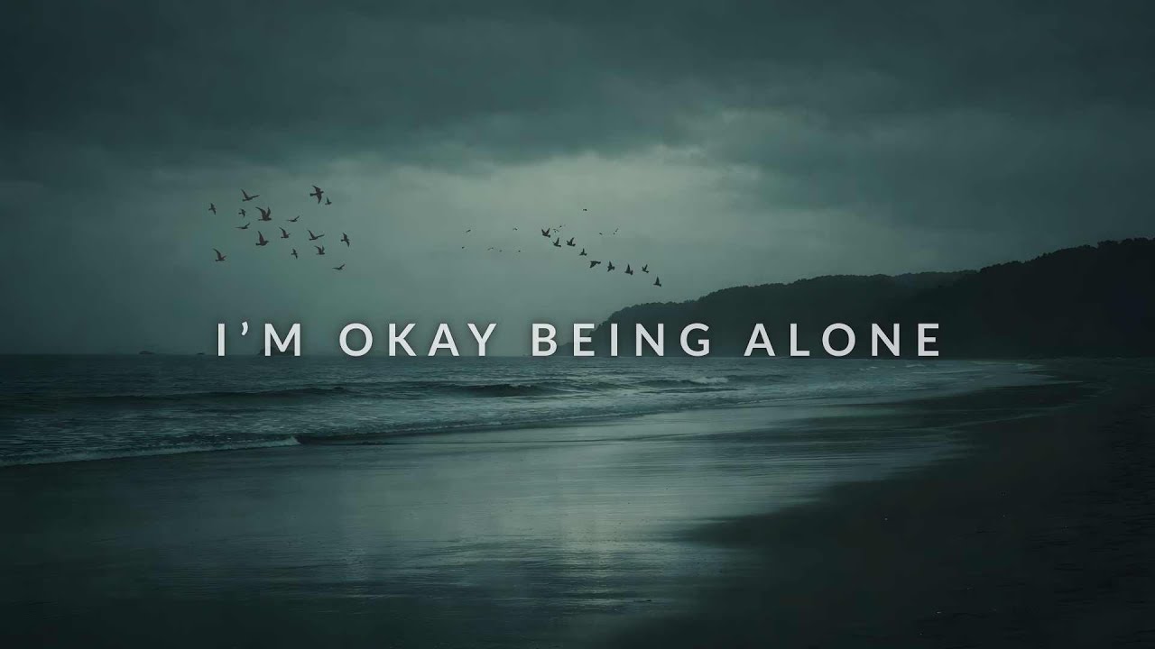 I’m Okay Being Alone 🌙 Dark Ocean Waves Ambience for Deep Sleep