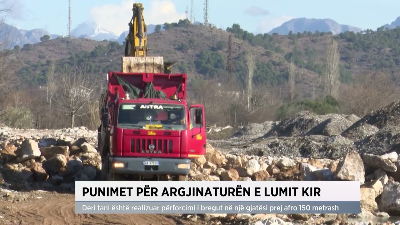 Punimet për argjinaturën e lumit Kir