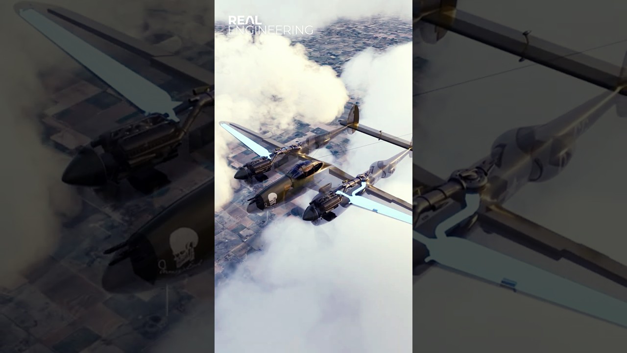The P-38 has a weird engine design