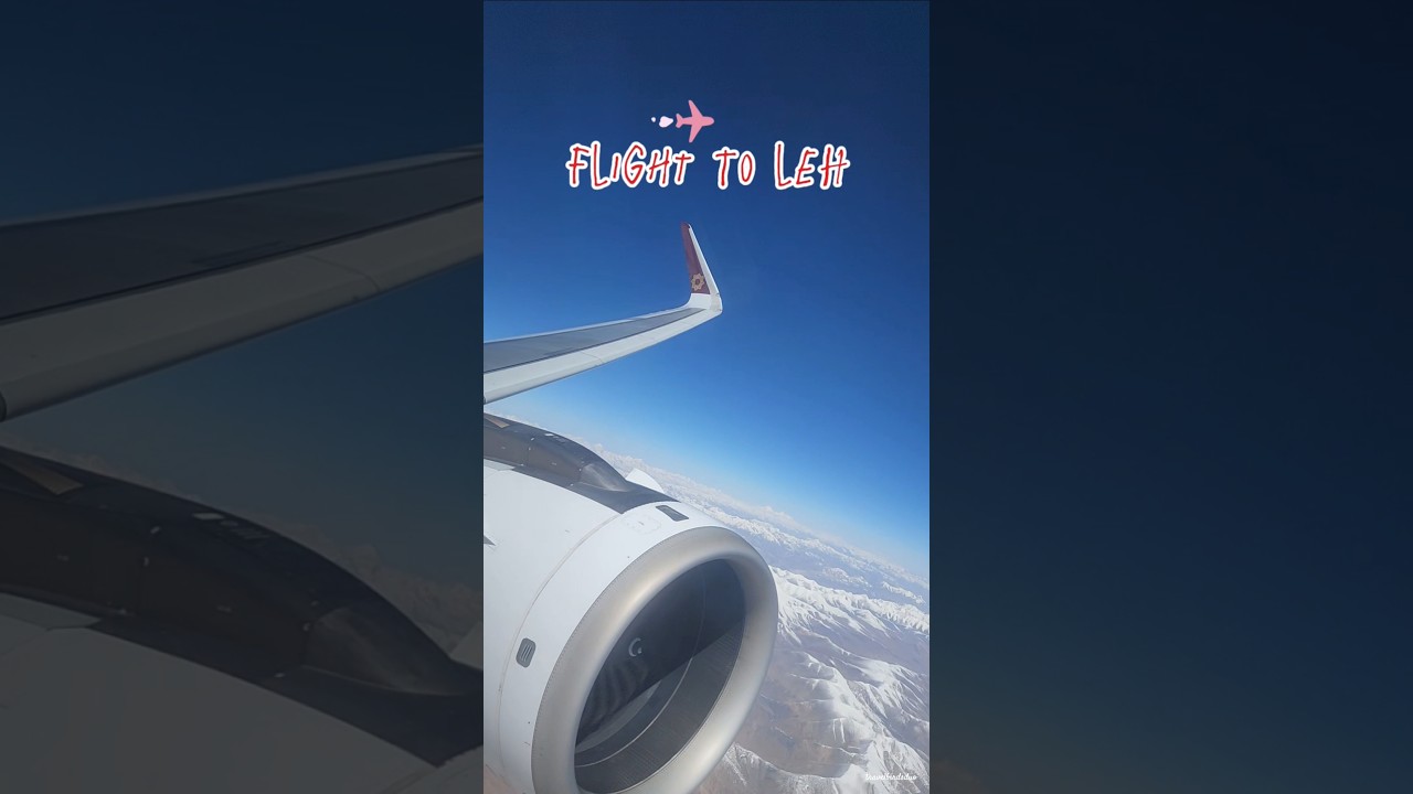 Delhi to Leh best flight view #delhitoleh #airindia #flight #travel #indianairlines #nature #viral